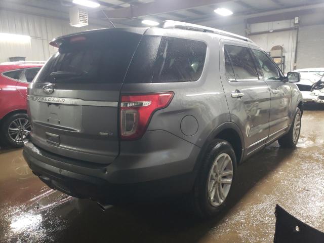 1FM5K8D83EGC37493 - 2014 FORD EXPLORER XLT GRAY photo 3