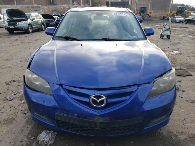 JM1BK323781803678 - 2008 MAZDA MAZDA3 I S BLUE photo 5