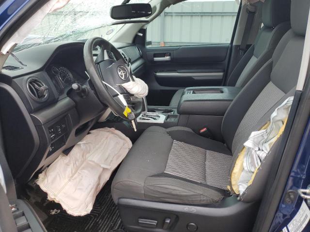 5TFUW5F12EX402372 - 2014 TOYOTA TUNDRA DOUBLE CAB SR/SR5 BLUE photo 7