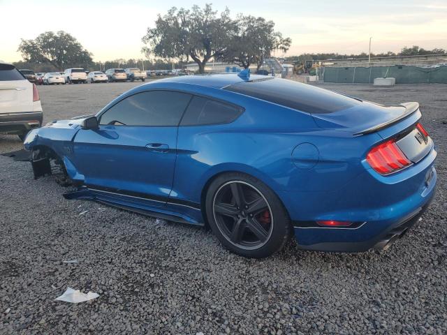1FA6P8R08M5555784 - 2021 FORD MUSTANG MACH I BLUE photo 2