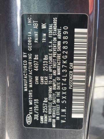 5XXGT4L37KG283890 - 2019 KIA OPTIMA LX 黑色 照片 12