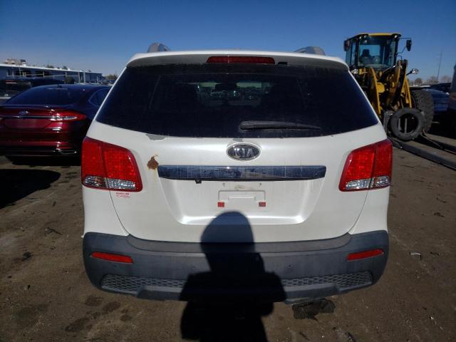 5XYKU4A66DG335853 - 2013 KIA SORENTO EX WHITE photo 6