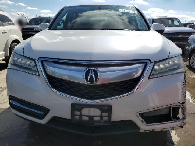 5FRYD3H28FB006653 - 2015 ACURA MDX WHITE photo 5