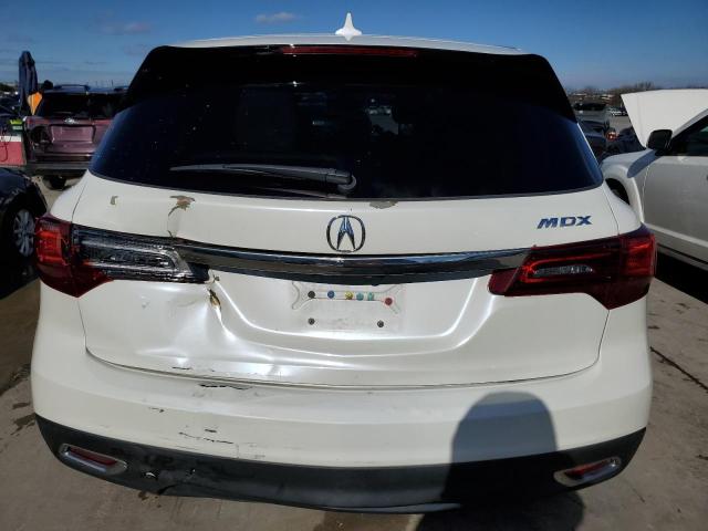 5FRYD3H28FB006653 - 2015 ACURA MDX WHITE photo 6