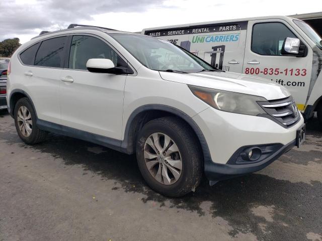 5J6RM4H70DL019912 - 2013 HONDA CR-V EXL WHITE photo 4