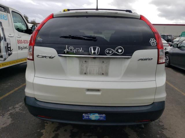 5J6RM4H70DL019912 - 2013 HONDA CR-V EXL WHITE photo 6