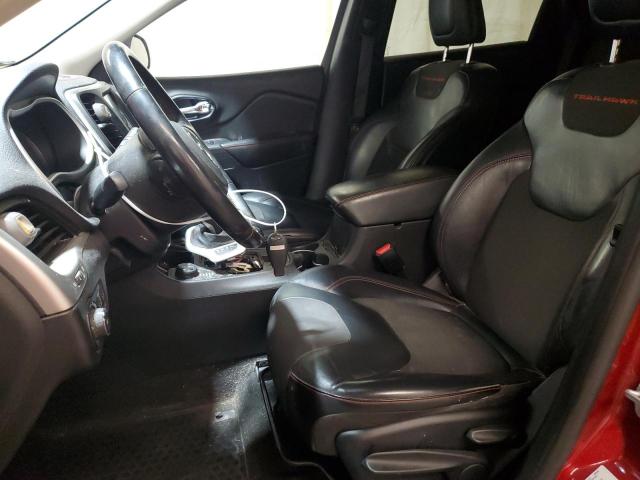 1C4PJMBS6FW735492 - 2015 JEEP CHEROKEE TRAILHAWK ბურგუნდია ფოტო 7