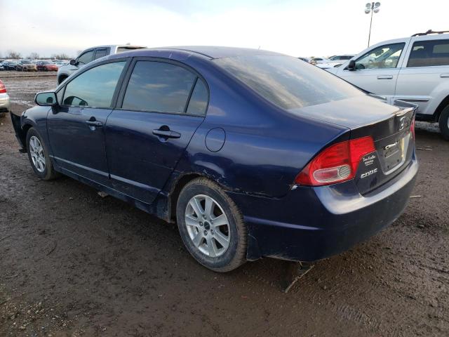 1HGFA16586L008386 - 2006 HONDA CIVIC LX BLUE photo 2