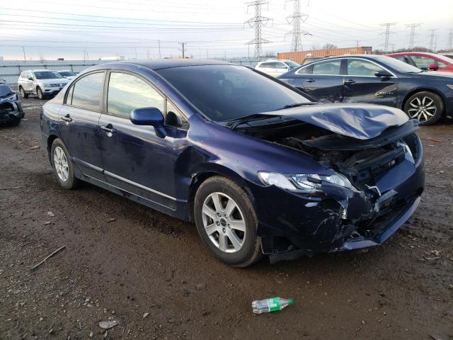 1HGFA16586L008386 - 2006 HONDA CIVIC LX BLUE photo 4