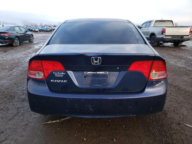 1HGFA16586L008386 - 2006 HONDA CIVIC LX BLUE photo 6