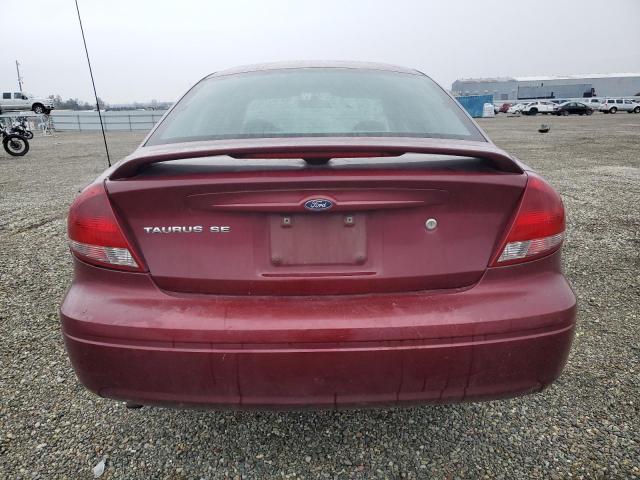 1FAFP53U16A260983 - 2006 FORD TAURUS SE BURGUNDY photo 6