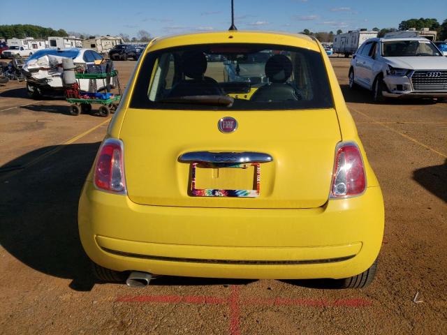 3C3CFFAR3DT740053 - 2013 FIAT 500 POP YELLOW photo 6