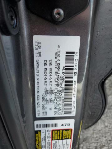 3TYRX5GN2MT018072 - 2021 TOYOTA TACOMA ACCESS CAB Сұр фото 12