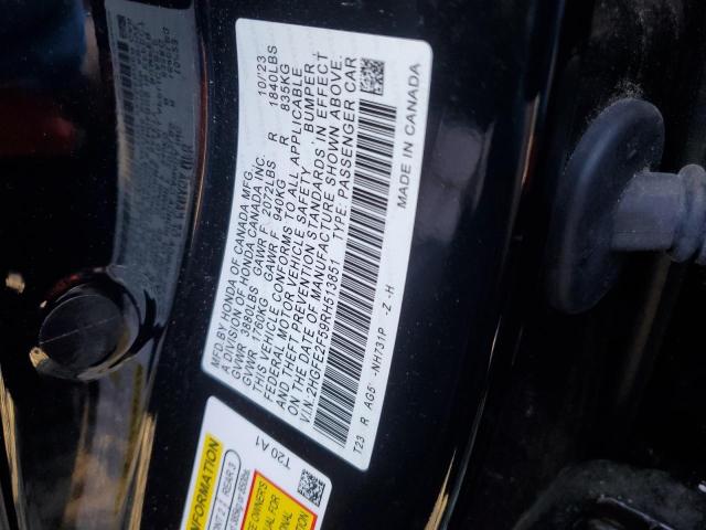 2HGFE2F59RH513851 - 2024 HONDA CIVIC SPORT 黑色 照片 12