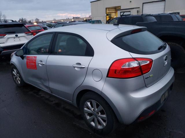 KNADN5A38D6222956 - 2013 KIA RIO EX SILVER photo 2