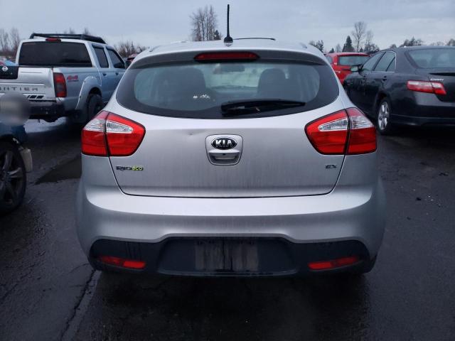 KNADN5A38D6222956 - 2013 KIA RIO EX SILVER photo 6