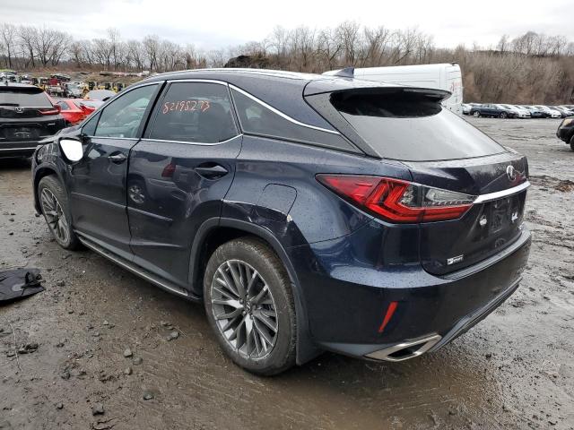 2T2BZMCA1KC168499 - 2019 LEXUS RX 350 BASE BLUE photo 2