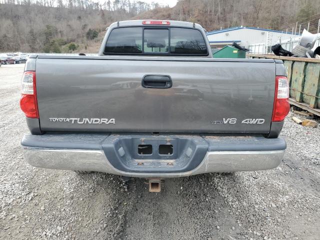 5TBBT44125S469260 - 2005 TOYOTA TUNDRA ACCESS CAB SR5 GRAY photo 6