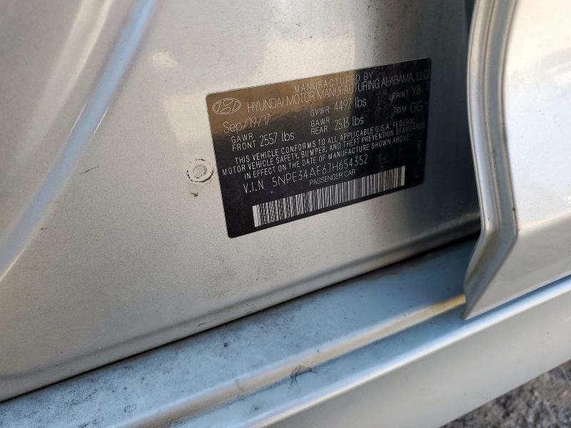 5NPE34AF6JH654352 - 2018 HYUNDAI SONATA SPORT Сріблястий фото 12