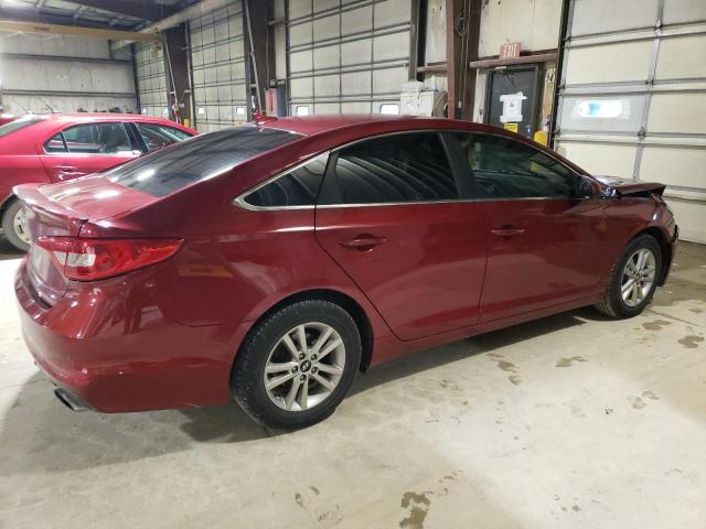 5NPE24AF0FH096380 - 2015 HYUNDAI SONATA SE RED photo 3