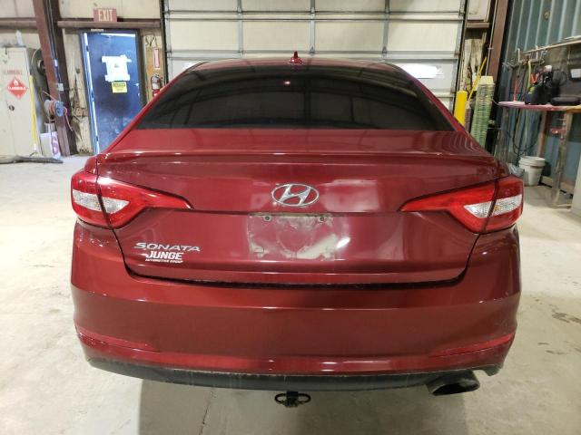 5NPE24AF0FH096380 - 2015 HYUNDAI SONATA SE RED photo 6