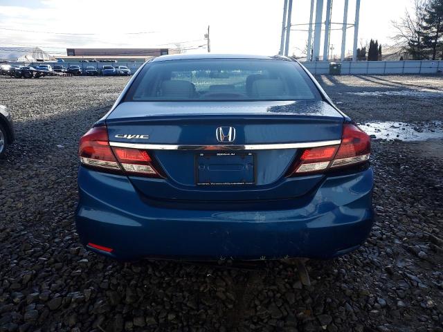 19XFB2F51FE274522 - 2015 HONDA CIVIC LX BLUE photo 6