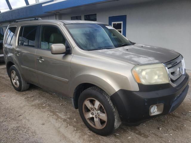 5FNYF3H50BB033183 - 2011 HONDA PILOT EXL TAN photo 4