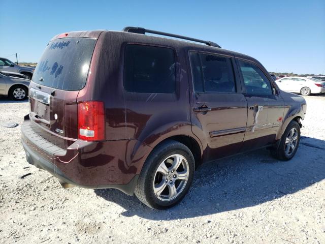 5FNYF4H56FB024158 - 2015 HONDA PILOT EXL MAROON photo 3