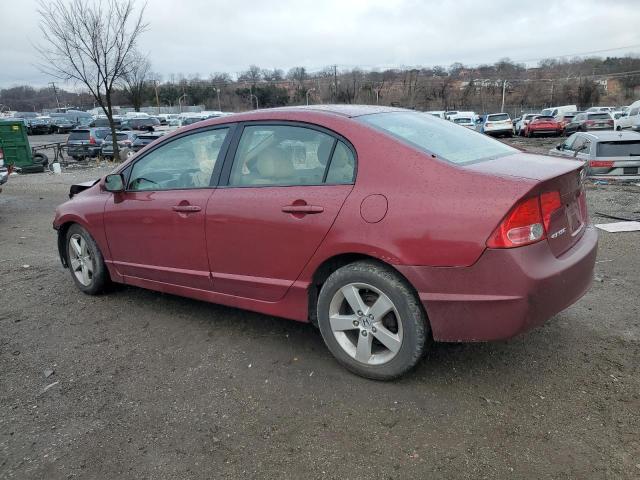 1HGFA16837L019484 - 2007 HONDA CIVIC EX RED photo 2