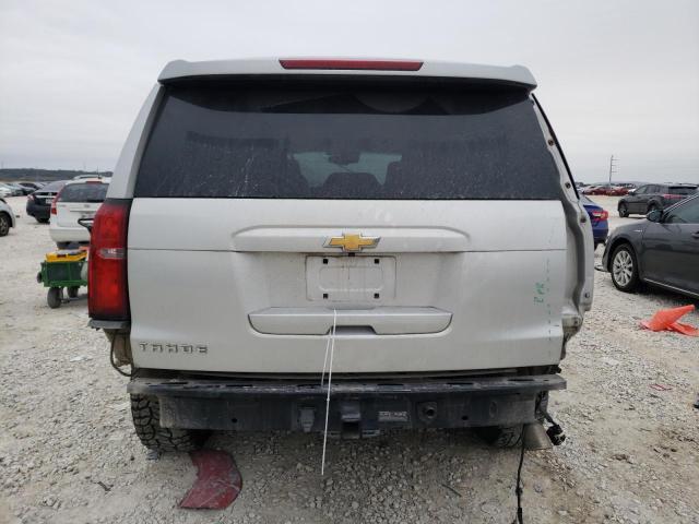 1GNSCCKC3FR747273 - 2015 CHEVROLET TAHOE C1500 LTZ SILVER photo 6