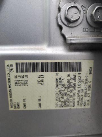 1N4AL2AP5BC105823 - 2011 NISSAN ALTIMA BASE SILVER photo 12