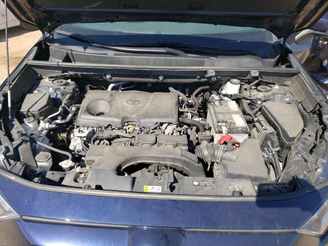 2T3P1RFV4MW218169 - 2021 TOYOTA RAV4 XLE ლურჯი ფოტო 12