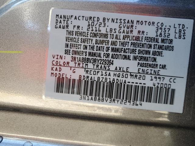 3N1AB8BV3RY229364 - 2024 NISSAN SENTRA S GRAY photo 12