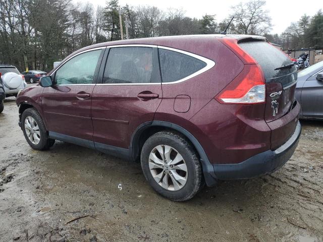 5J6RM4H5XDL036716 - 2013 HONDA CR-V EX BURGUNDY photo 2