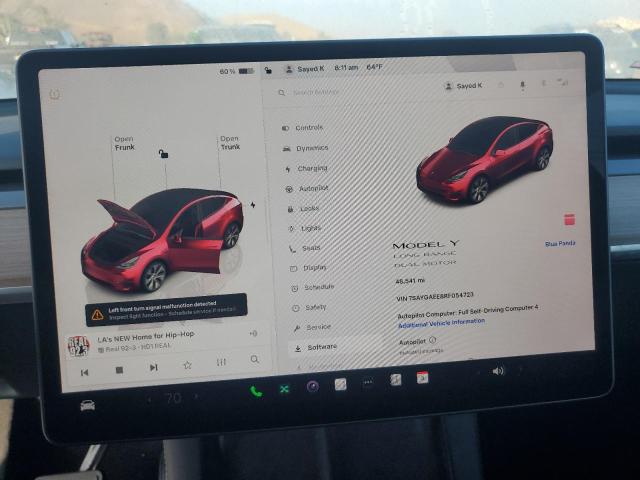 7SAYGAEE8RF054723 - 2024 TESLA MODEL Y أزرق صورة 9