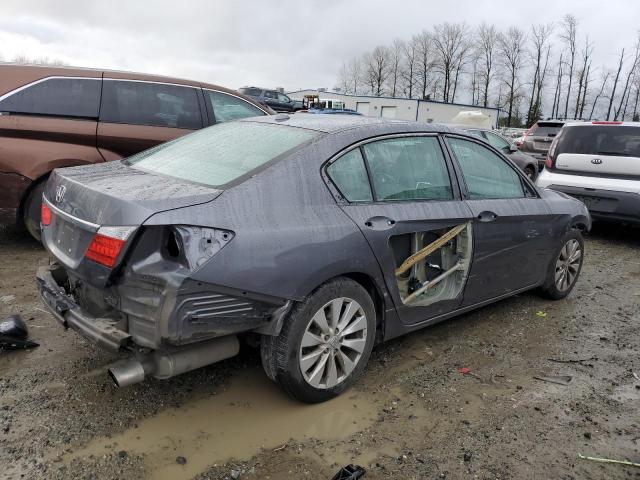 1HGCR2F84EA123864 - 2014 HONDA ACCORD EXL GRAY photo 3