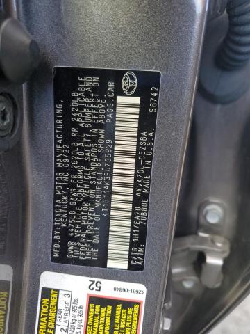 4T1G11AK3PU735829 - 2023 TOYOTA CAMRY SE NIGHT SHADE GRAY photo 12