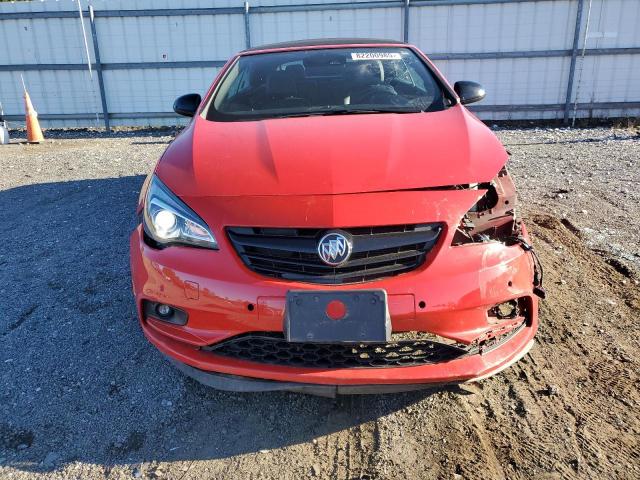 W04WJ3N54HG075620 - 2017 BUICK CASCADA SPORT TOURING RED photo 5