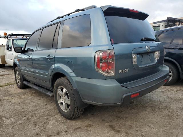 5FNYF285X7B027568 - 2007 HONDA PILOT EXL TEAL photo 2