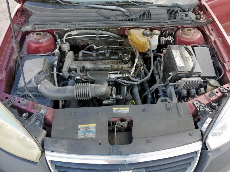 1G1ZS58FX7F114238 - 2007 CHEVROLET MALIBU LS მუქწითელი ფოტო 11