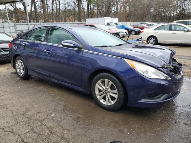 5NPEB4AC9EH912796 - 2014 HYUNDAI SONATA GLS BLUE photo 4