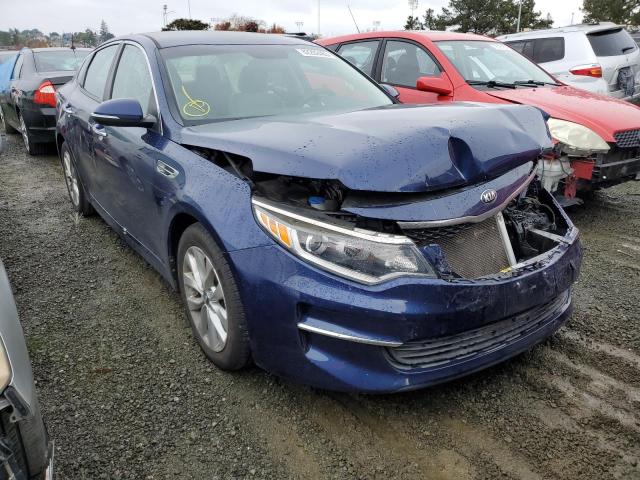 5XXGT4L35GG067818 - 2016 KIA OPTIMA LX BLUE photo 4