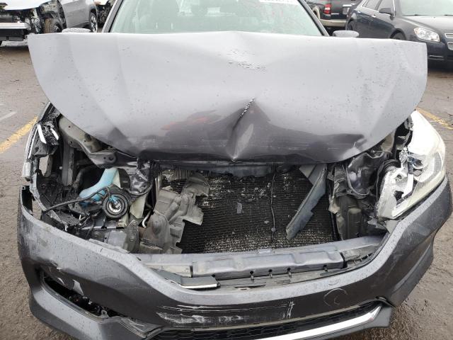 1HGCR2F37GA002219 - 2016 HONDA ACCORD LX GRAY photo 11