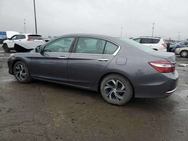 1HGCR2F37GA002219 - 2016 HONDA ACCORD LX GRAY photo 2