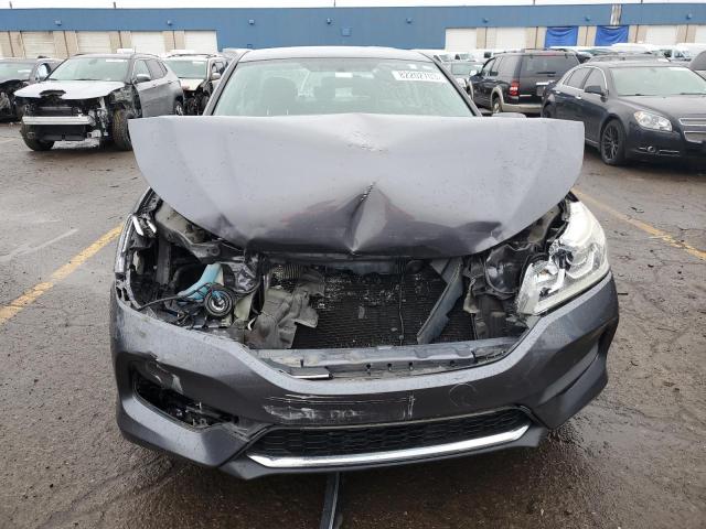 1HGCR2F37GA002219 - 2016 HONDA ACCORD LX GRAY photo 5