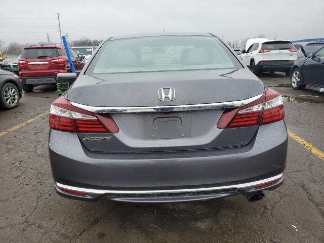 1HGCR2F37GA002219 - 2016 HONDA ACCORD LX GRAY photo 6