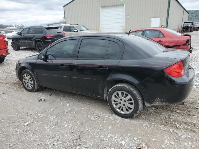 1G1AS58HX97273241 - 2009 CHEVROLET COBALT LS BLACK photo 2