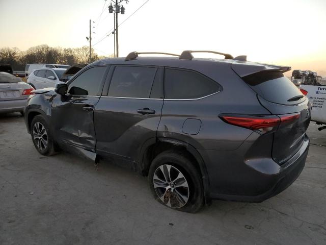 5TDGZRAH4NS543448 - 2022 TOYOTA HIGHLANDER XLE GRAY photo 2