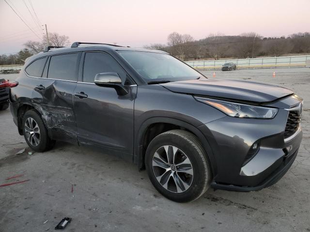 5TDGZRAH4NS543448 - 2022 TOYOTA HIGHLANDER XLE GRAY photo 4