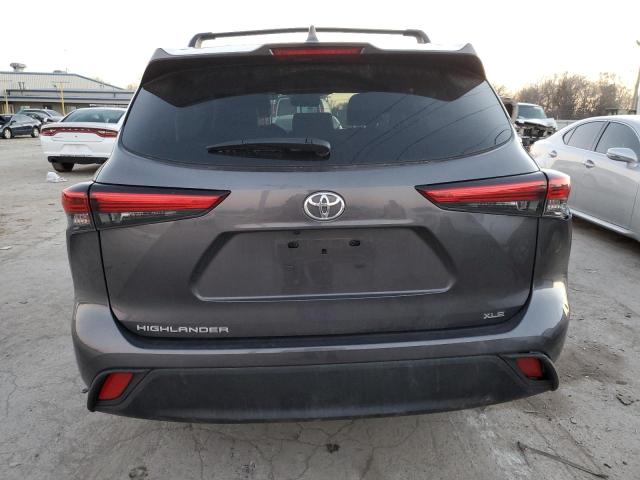 5TDGZRAH4NS543448 - 2022 TOYOTA HIGHLANDER XLE GRAY photo 6